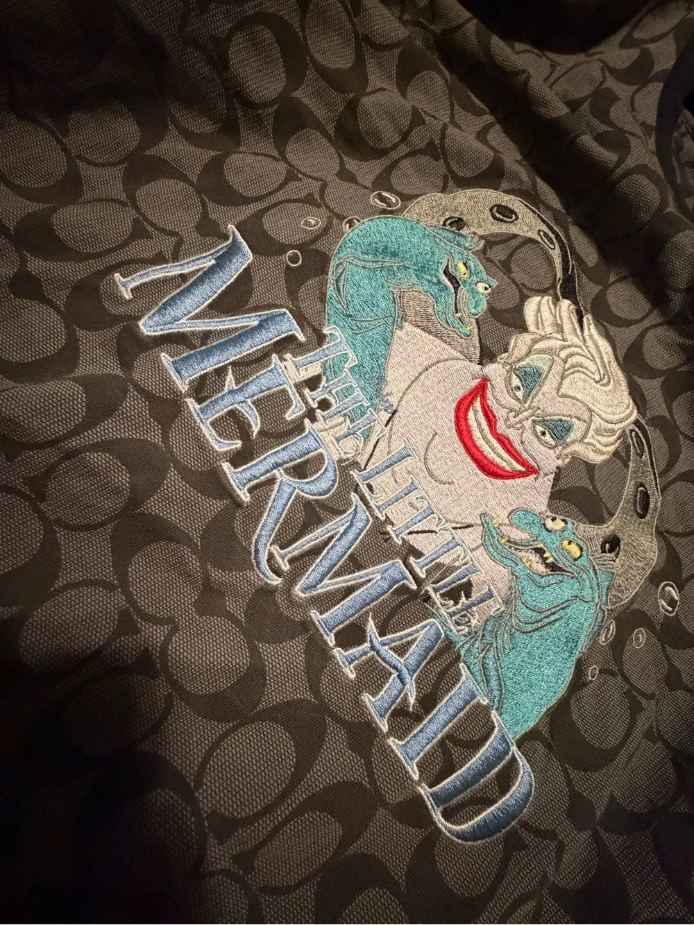 Coach Black & Gray Disney Ursula Graphic Long Sleeve Tee